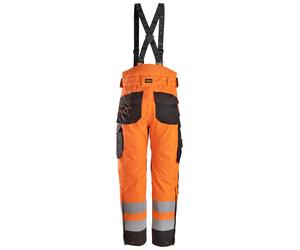 Pantalón trabajo unisex snickers highvis - naranja - talla 46 estándar