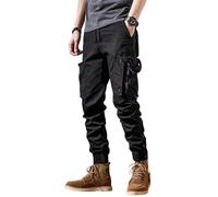 Pantalon Trekking Hombre, Pantalon de Trabajo, Trekking Deportivos Táctico Running Cargo Trabajo Baggy Casual Anchos Trabalho Slim Fit Montaña Pantalones Cargo, M
