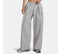 Pantalón Under Armour Rival Fleece Pleated Varsity para mujer Mod Gris Light Heather / Arden Verde M