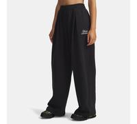 Pantalón Under Armour Rival Fleece Script para mujer Negro / Blanco M