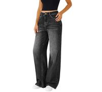Pantalón Vaquero Mujer Push Up Pantalon Denim Tiro Alto Tallas Grandes Pantalones Vaqueros Talle Alto Larga Baggy Vaqueros Elasticos Hip Hop Classico Elasticizzati a Palazzo