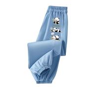 Pantalon Vaquero Niño 9 Años - Es Elásticos para Exteriorcómodos para Verano Y Primavera Ropa Informal para Niños De 3 A 13 Cuello Redondo Diseño Estampado (Light Blue2 11-12 Years)