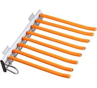 Pantalonero extraible para armario Perchero extraíble para pantalones Perchero de acero inoxidable para pantalones 8 brazos, organizador de almacenamiento de bufanda para armario, riel extensible par