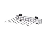 Pantalonero extraíble self organizador de armarios de aluminio 47x12x34 cm