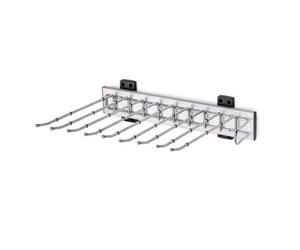 Pantalonero extraíble self organizador de armarios de aluminio 47x12x34 cm