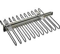 Pantalonero Perchero Extraible para 11 Pantalones, Pantalonero extraíble para Armario, Acero Pintado Negro