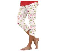Pantalones 3/4 Fitness Mujer Legging Capri 3/4 Mujer Uso Diario Verano para Verano Y Uso Cotidiano Legging Piratas Que No Se Enrolla Leggins Anticeluliticos Mujers