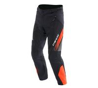 Dainese Drake 2 Air, pantalones textiles impermeables 44 male Negro/Rojo Neón