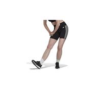 adidas Mujer Training Essentials 3-Stripes High-Waisted Short Leggings, Black, M