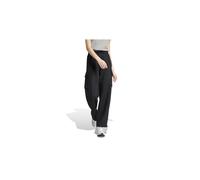 adidas Donna Essentials Linear Fleece Cargo Pants, Black/White, L