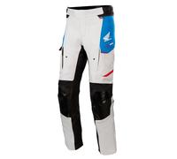 Alpinestars Honda Andes v3 Drystar Pantalones textiles para motocicletas, gris-azul, tamaño XL para Hombres