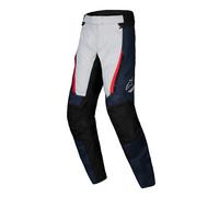 Alpinestars ST-1 Pantalones Textiles de Motocicleta impermeables, negro/azul/rojo, Talla 3XL