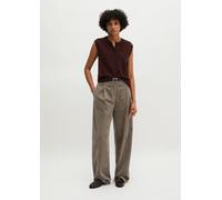 Pantalones anchos de cordón ancho Stone Taupe 40