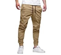Pantalones Anchos Hombre Elásticos Stretch Algodón A La Moda Deporte Senderismo Bolsillos Ligeros Casuales Joggers Trabajo Grandes Elástica Pants Exterior Largos Aire Libre Cordón Cargo