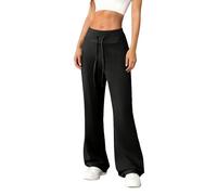 Pantalones Anchos Mujer Pantalon Chandal Mujer Ropa Elegante Pantalones para Uso Diario Pantalón Duradero Básicos Ropa Cómodo Trousers Pantalon Transpirable para Fiesta Negro S