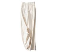 Pantalones Anchos Para Mujer Invierno Pantalones Palazzo Vintage De Cintura Alta Elegantes Pantalones De Oficina Pantalones Sin Cordones Lana De Otoño Pantalones Rectos Mezclados Pantalones De Nego