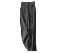 Pantalones Anchos Para Mujer Invierno Pantalones Palazzo Vintage De Cintura Alta Elegantes Pantalones De Oficina Pantalones Sin Cordones Lana De Otoño Pantalones Rectos Mezclados Pantalones Trabajo