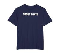 Pantalones atrevidos Camiseta, Hombre Tallas Grandes, Azul Marino, 2X Alto