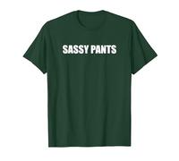 Pantalones atrevidos Camiseta, Hombre, Verde Bosque, XL