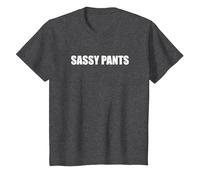 Pantalones atrevidos Camiseta, Niños, Jaspeado Oscuro, 4 años