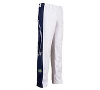 Pantalones Auténtica Brasileña Artes Marciales del Capoeira del Niño (Blanca con Berimbau Imprimir A Lo Largo De Bein) - 7-8