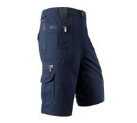 Pantalones Bajos Hombres Boxers Pantalones Cortos Hombre Verano Estilo Cargo Rectos Comodos Moda Casual Bolsillos Grandes Tela Transpirable Boxers Cortos SeñOres Lejos (Blue, XXXXL)