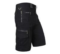 Pantalones Bajos Hombres Boxers Pantalones Cortos Hombre Verano Estilo Cargo Rectos Comodos Moda Casual Bolsillos Grandes Tela Transpirable Boxers Cortos SeñOres Lejos (Black, XXXXXL)