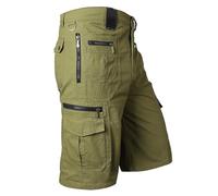 Pantalones Bajos Hombres Boxers Pantalones Cortos Hombre Verano Estilo Cargo Rectos Comodos Moda Casual Bolsillos Grandes Tela Transpirable Boxers Cortos SeñOres Lejos (Light Green, XXXXL)