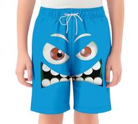 Pantalones Blancos Niño 5 Años Pantalones Cortos de Playa con Diseños Atrevidos Cintura Elástica y Bolsillos para Jugar y Nadar (Sky Blue, 13-14 Years)