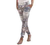 Pantalones blancos para mujer, bolsillos de enfermería, cintura para mujer, pantalones largos de playa, pantalones de alta calidad, pantalones estampados, pantalones bohemios, atléticos, Negro , L