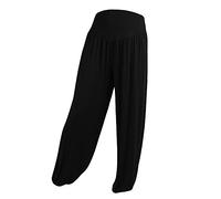 Pantalones bombachos para mujer algodón: pantalones harén para mujer, tallas grandes, pantalones de yoga, cintura alta, pantalones holgados, pantalones de tela holgados, pantalones largos para yoga,