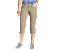 Pantalones capri de mujer Eddie Bauer SIGHTSCAPE Horizon Cargo, caqui claro, 34