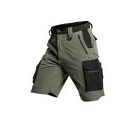 Pantalones Cargo Cortos para Hombre, Casuales Tácticos de Verano con Múltiples Bolsillos, Resistentes Ligeros con Costuras Reforzadas(Army Green,L)