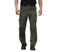 Pantalones cargo de camuflaje ajustados para hombre, pantalones cargo Cascal, talla grande, color sólido, bolsillos laterales, pantalones largos para senderismo, trabajo, viajes, caminar, golf, verde