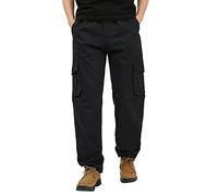 Pantalones cargo de pierna recta para hombre, pantalones cargo de algodón ligero para hombre, pantalones de trabajo de combate del Reino Unido con múltiples bolsillos, pantalones de chándal holgados
