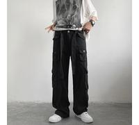 Pantalones cargo diseñados para hombre, estilo moderno que se une a la funcionalidad en cada puntada (L negro)