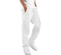 Pantalones Cargo Grises for Hombre Pantalones de Senderismo Casuales Pantalones Deportivos Pantalones Deportivos Pantalones de chándal Rectos Sueltos de algodón for Hombres(A,34)