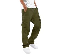 Pantalones Cargo Grises for Hombre Pantalones de Senderismo Casuales Pantalones Deportivos Pantalones Deportivos Pantalones de chándal Rectos Sueltos de algodón for Hombres(G,36)