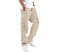 Pantalones Cargo Grises for Hombre Pantalones de Senderismo Casuales Pantalones Deportivos Pantalones Deportivos Pantalones de chándal Rectos Sueltos de algodón for Hombres(H,30)