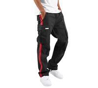Pantalones cargo holgados de algodón para hombre, pantalones cargo ligeros de combate con bolsillos para rodilleras, pantalones duraderos resistentes a la abrasión, pantalones transpirables para
