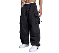 Pantalones Cargo Hombre Bolsillos Laterales Militares Inverno Pantalón Caza Casual Calças Anchos Cargo Ropa Hombre Outono Pantalon Montaña 3#Negro M Barato