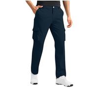 Pantalones Cargo Hombre,Pantalones de Trabajo Hombre con Múltiples Bolsillos Color Sólido Cintura Alta Pantalón Largo de Trekking Senderismo Montaña Ligero Cómodo Sweatpant Uso Diario