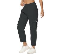 Pantalones Cargo Largo Casual para Mujer Y2K Amplio Pant Multi Bolsillos Cremallera Casual Pantalones Mujer Correr Cintura Elástica Ropa Algodón Streetwear Ciclismo, Dark Gray, XXXL