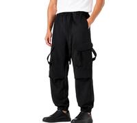 Pantalones cargo para hombre con pierna ancha y recta, perfectos para aventuras, senderismo y uso diario. Pantalones ligeros de chándal que combinan comodidad y estilo ideal para actividades de ocio