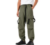 Pantalones cargo para hombre con pierna ancha y recta, perfectos para aventuras, senderismo y uso diario. Pantalones ligeros de chándal que combinan comodidad y estilo ideal para actividades de ocio