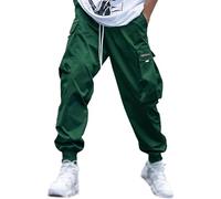 Pantalones cargo para hombre, corte relajado, pantalones cargo para el tiempo libre, chinos, pantalones de trabajo, pantalones de ocio, elásticos, holgados, para exteriores, pantalones de joggy