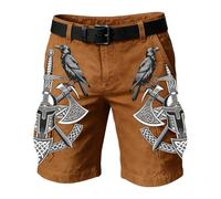 Pantalones Cargo para Hombre Cortos, Pantalon Corto Hombre Casual Verano,Estampados Ligeros Trabajo Outdoor Aventura Comodidad Estilo Moderno Versátil Pantalón Shorts