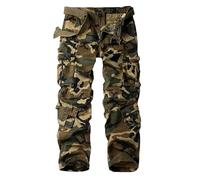 Pantalones Cargo para Hombre de Estilo Salvaje con Ocho Bolsillos y diseño estereoscópico Ropa Holgada Ideal para Actividades al Aire Libre y Uso Diario con máxima Comodidad