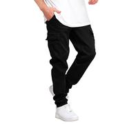 Pantalones cargo para hombre de un solo color con varios bolsillos, pantalones cargo de corte regular, pantalones chinos, ligeros, transpirables, cómodos, modernos, para la calle, deportivos, para