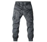 Pantalones cargo para hombre, estilo vintage, con cordón, holgados, hip hop, para el tiempo libre, para la calle, con muchos bolsillos, pantalones de senderismo, pierna recta, pantalones de